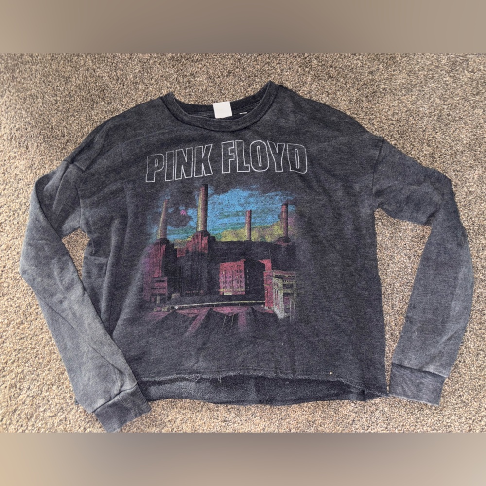 Junk Food Clothing Pink Floyd Graphic Sweater - Gray